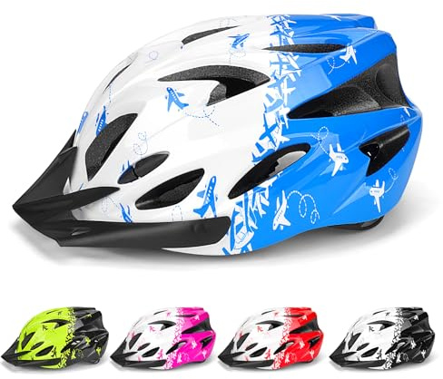 Casco Bici Bambino 8-15 – Leggero, Multi-Sport – Taglia 54-59
