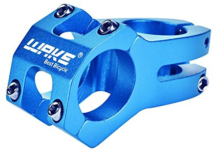 Alomejor Fahrrad Lenker Vorbau Aluminiumlegierung Mountainbike Vorbau Kurze Lenker Vorbau für Mountainbike Rennrad Faltrad(Blau)