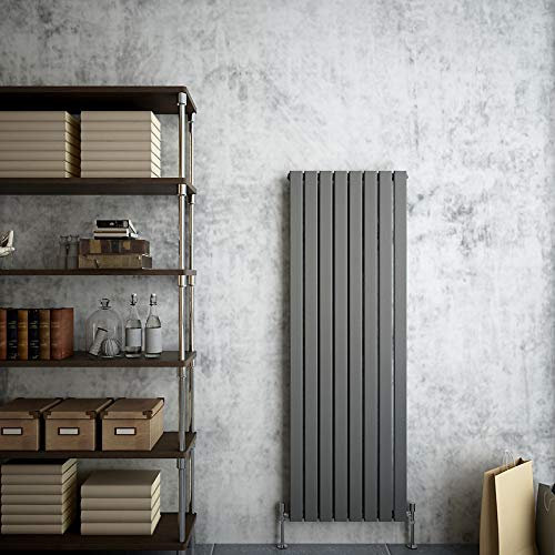 Vertical Flat Panel Radiators Central Heating Anthracite Single Designer 1600x544mm