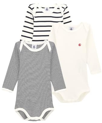 Petit Bateau A01tb Body Mixte enfant (lot de 3)