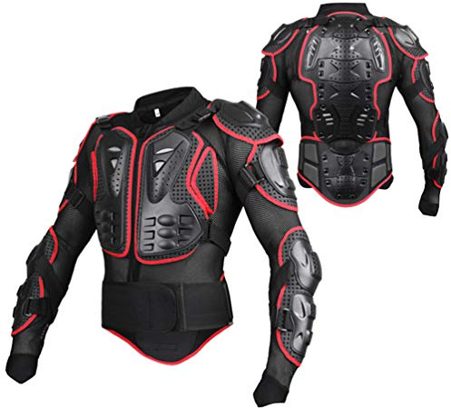 IFIKK Veste Armure Moto Blouson Motard Gilet Sport avec Protection Dorsale - Équipement de Cross Scooter VTT Enduro pour Homme ou Femme