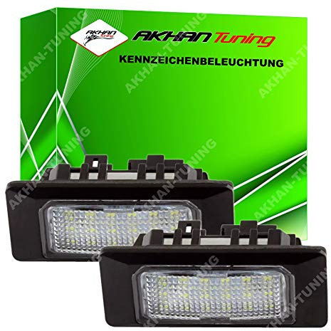 KB10 – felfri registreringsskyltbelysning, registreringsskyltbelysning, xenonvit kompatibel med A1 (GB), A3 (8V), A4 (B8 8K), A4 (B9 8W), A5 (8T), A5 (B9 F5), A6 C7 4G, A7 (4G)