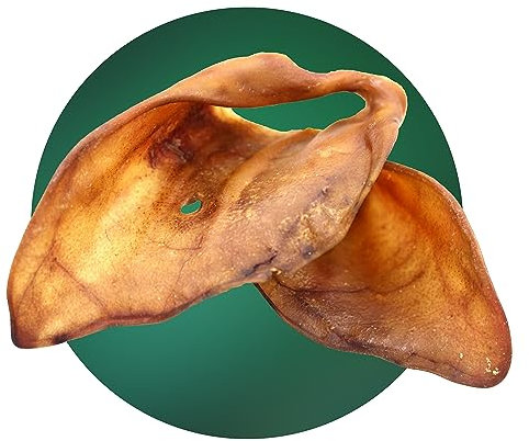 BREERs Getrocknete Schweineohren XXL für Hunde 50 Stück aus eigener Deutscher Herstellung, Kauartikel für Groß & Klein, Kauartikel aus Schwein, Hundeleckerli getreidefrei, Kausnack, Leckerli Hund