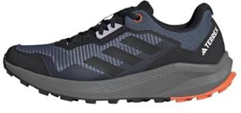 Adidas Hombre Terrex Trail Rider Trail Running Shoes, Wonder Steel/Core Black/Orange, 41 1/3 EU