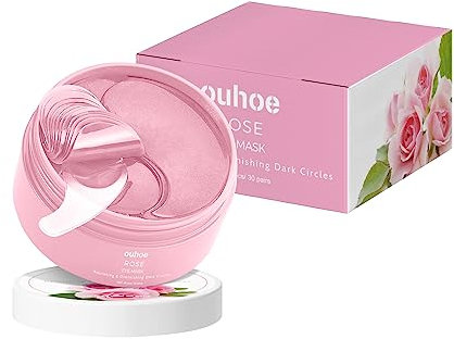 Patch Occhi 60 Pcs, Eye Mask per Occhiaie, Patch Occhiaie e Borse, Maschera Contorno Occhi, Maschere per Occhi per Occhi Gonfi, per Occhi Gonfi, Cura della Pelle, Idratante, Lenitivo