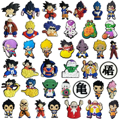 Ubephant Dragon Schuhanstecker, Dragon Schuh Charms, 40Pcs Schuhanstecker Anime Shoe Charms Schuh Dekoration Schuhnadeln Dekorationszubehör Geburtstags Geschenke PartyGeschenke für Kinder