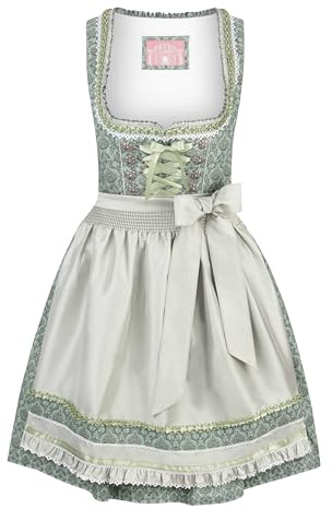 Wiesnwuid Dirndl Ruby Vestido, Salvia, 42 Mujeres
