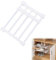 Helweet Ausziehbares Regalböden, Schrank Klemmregal, Aufbewahrungsorganizer Teleskopregal, Lagerregal Regal Separator Abteil, für Schränke, Schuhregale, Lagerregale, Einstellbare Länge 23–30 cm