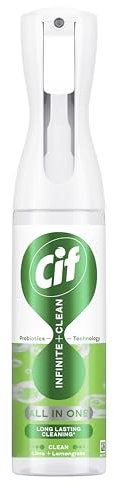 Cif Infinite Clean Lime & Lemongrass All in One Cleaner cleaning spray with probiotics technology for a long-lasting clean* 280 ml