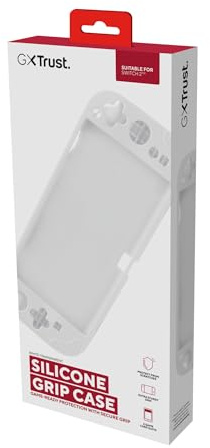 GXTrust 1253W Schutzhülle für Nintendo Switch 2 Konsole, Silikon Switch Hülle mit Strukturierte Rückseite, Stoßdämpfend und Kratzfest Etui Case für Sicheren Griff und Transport, Weiß