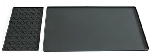 FESSOSKO Grande Tappetino da Caffè, Tappetino in Silicone Pieghevole e Drenabile, Accessorio per Bar, adatto sotto Macchina Caffè Espresso per Piano di Lavor, 60x40 cm