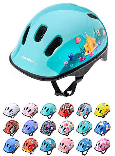meteor® Kinderfahrradhelm Sicherer Fahrradhelm Kinder-Helm rollerhelm Jungen kinderfahrradhelm für Mountainbike Inliner skaterhelm BMX fahradhelm Scooter Kinder Bike Helmet