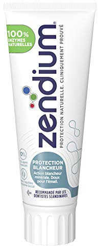 ZENDIUM - Dentifrice Protection Blancheur - Action blancheur minérale et doux pour l'émail - Protège et renforce les défenses naturelles de la bouche - 75ml - L'emballage peut varier
