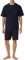 Schiesser Herren Schlafanzug kurz Rundhals - Nightwear Set, rot_179110, 62
