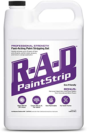 Restore-A- Deck R-A-D PaintStrip - Solid Stain & Brick Paver/Stamped Concrete Stripper 1-Gallon