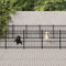 ADWOA Outdoor-Hundezwinger Stahl 14,11 m² Hundetoilette FüR GroßE Hunde Freilaufgehege Meerschweinchen