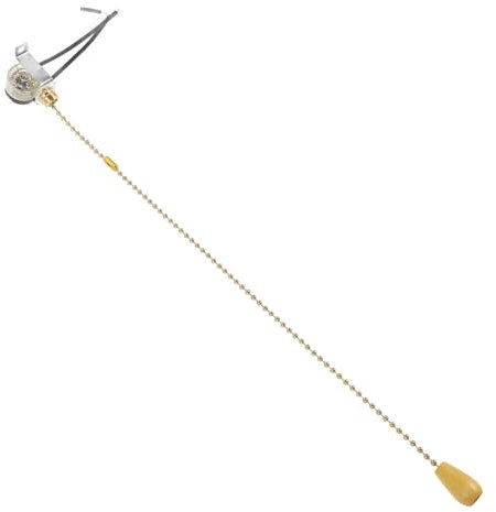 SEWOART Cordon De Traction De Rechange Pour Plafonnier Chaîne De Traction Silencieuse Pour Salle De Bain 10 A Doré 30 Cm Pour Applique Murale