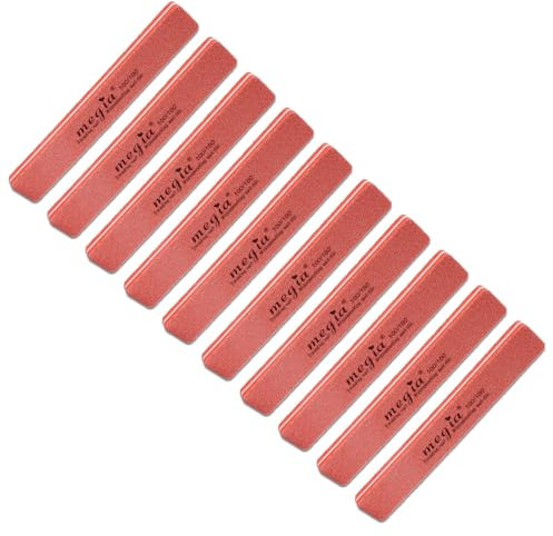 Lima de uñas profesional de grano 100/100, lima y pulidor para uñas naturales, uñas acrílicas, herramientas de manicura, herramienta de manicura y pedicura