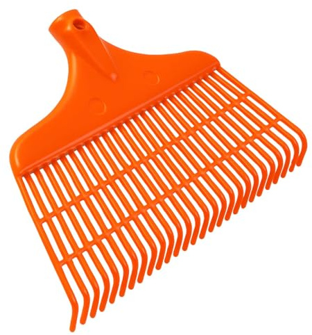 ERPINA® Laubbesen 40cm breit - robuste Harke, Rechen mit Kunststoffkopf, Profiqualität für effizientes Laubentfernen ideal für Gartenbesitzer, Landwirte & Tierhalter Gartenbesen Rasenrechen ohne Stiel