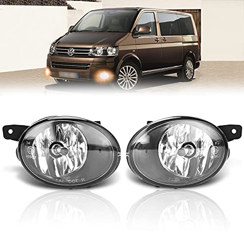 TangMiGe Luces antiniebla Compatible con Volkswagen VW Transporter/Multivan T5 09/2009-UP, HB4 12V 51W, 1 Par, Faros antiniebla, 1 Par (Claro)