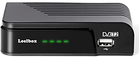 Décodeur TNT Full HD -DVB-T2, Tuner TNT Leelbox decodeur TNT HD pour TV Compatible HEVC264-1080p /3D /H.264 /Dolby/MPEG-2/4 / LCN【Noir】