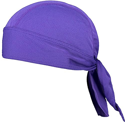 FRSOHEWIN Pañuelos Cabeza Hombre Bandana Ciclismo Cici Verano Bicicleta Pañuelo Pirata para Nadar Correr Senderismo y Moto (Purple)