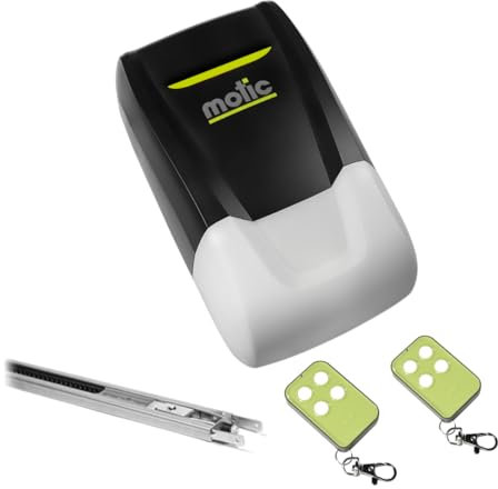 Motor para puerta seccional de garaje WIFI incorporado, Automatismo para puerta de garaje hasta 15 m2, Automatismo para puerta basculante Moove Smart 1000 (3,3 metros guía CORREA)