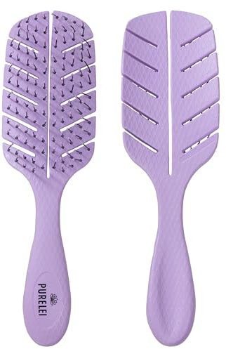 Purelei® Haarbürste – Haarbürste ohne Ziepen - Entwirrbürste auch für langes und lockiges Haar - Detangler Bürste – Perfekt für nasses und trockenes Haar - Haarbürste für Damen - Haarfreundlich