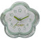 Sunicon Analoger Wecker, Super Silent Non Ticking Batteriebetrieben, Blumenmuster Kleiner moderner Nachttischwecker, für Büro, Schlafzimmer, Ältere, Erwachsene, Kinder, Einschulung Geschenk (Green)