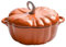 HSWOYEA Ustensiles de Cuisine en Fonte antiadhésive, Fonte émaillée en Forme de Citrouille, avec Couvercle, cocotte antiadhésive, marmite à Soupe et ragoût de Citrouille