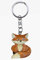Cornelißen Schlüsselanhänger Fuchs, aus Holz und Metall, Füchse, Waldtier