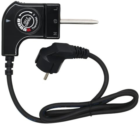 Anakel Home Cable para Plancha de Asar, Termostato para Princess, Cable con Termostato para Planchas Fagor, Jata, Princess, Solac, Magefesa... (Universal)