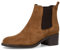 Tamaris Damen Chelsea Boots, Frauen Stiefeletten,TOUCHit-Fußbett,uebergangsstiefel,Schlupfstiefel,hoch,Boots,Stiefel,Cognac Suede,38 EU