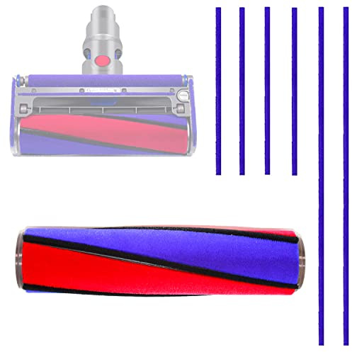Spazzola per Aspirapolvere,23.6 CM Ricambio per Aspirapolvere, con 6pcs Accessori Strisce di Peluche, Accessori per V6 V7 V8 V10 V11 Spazzola per Pavimenti a Pelo Morbido
