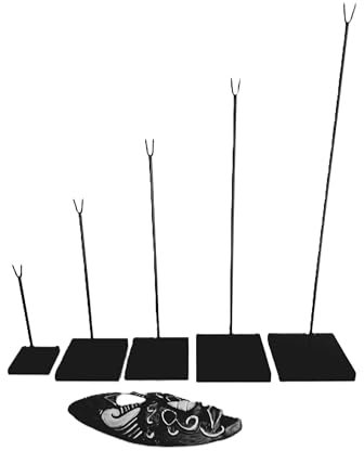 Socle pour masque africain en bois, présentoir, support plusieurs hauteurs aux choix, convient à tous types de masques. (HAUTEUR 32 CM)