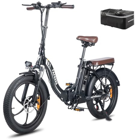 Fafrees F20 Pro Hopfällbar Elcykel 20 * 3.0 Tums, Vikbara E-Cykel 250W, Elektrisk stadscykel 36V 20Ah Batteri, E-cykel räckvidd 70-150 km