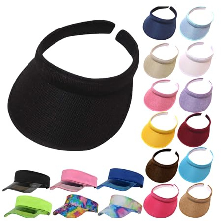 BIEDONGDA Casquette Femme Été Anti-UV Soleil Beach Visières de Soleil Chapeaux de Paille Chapeau Sun Hat Cap Plage Unisexe Sport Baseball Tennis