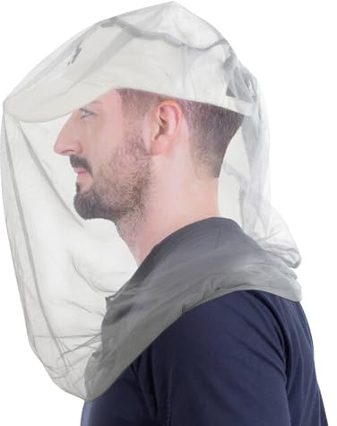 South to East Premium Mosquito Head Net for Insect 2 Pack, Ultra Large & Long, Extra Fine Holes, Fly & Bug Protection Gear for Camping, Hiking, Fishing, Gardening, Safari, Fit All Hats, Grey
