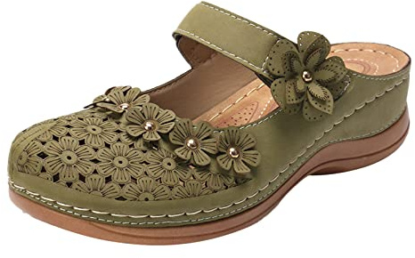 HOOUDO Sandali Sportivi Donna Marca,Sandali Donna Bassi,Scarpe Da Trekking,Scarpe Barefoot,Ciabatte Estive,Ciabatte Da Mare,In Pelle Vera Con Tacco,Bassi Estivi Blu
