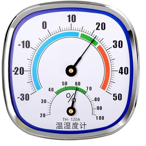 Easy to Read Wall Mounted Temperature and Humidity Gauge for Any Environment