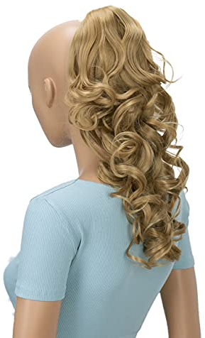 CAISHA 40cm Posticcio Treccia Portare I Codini Extensions Per I Capelli Voluminoso Ondulato Marrone H215