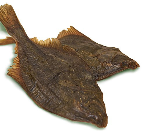 Original-Leckerlies: 10 Flundern ca. 400g Kauartikel - ganzer Fisch (20-25 cm) getrocknet, Fisch für Hunde, Kausnack ohne Zusätze, Naturprodukt für Hunde, barfen