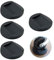 4 Stück Gummi Möbeluntersetzer, Bodenschutz Möbel rutschfeste Möbel Tassen, Ideale Anti-Rutsch-Matte Eignet Sich für Alle Arten von Möbeln mit Rädern und Sofas(schwarz)