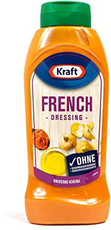 Kraft – fransk dressing i 800 ml flaska – fransk dressing perfekt för sallad och förfining – salladsdressing mild-tomatig i smak