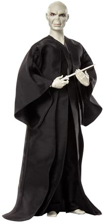 Mattel Harry Potter Spielzeuge, Lord Voldemort Puppe, Puppenkleidung | Harry Potter Puppe, Geburtstagsgeschenk Sammelfigur Spielzeug HTM15, Schwarz