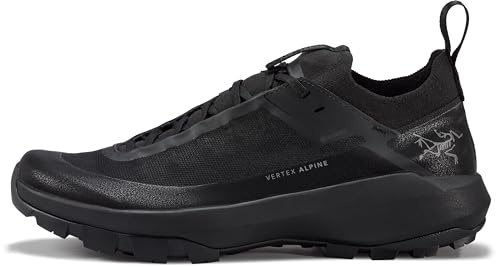 Arc'teryx Vertex Alpine GTX Shoe Herren | Schneller und leichter Gore-Tex Approach Shoe - Redesign | Schwarz/Schwarz, Größe 45