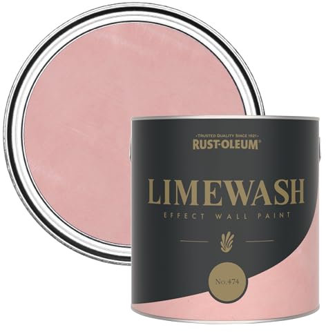 Rust-Oleum Pink Limewash Effect Wall Paint - No.474 2.5L