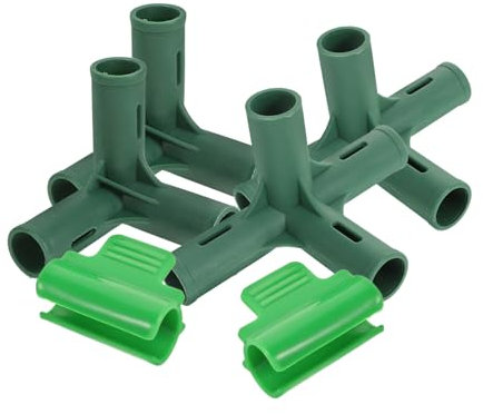 VINTORKY 1 Satz Grüner Raumverbinder Gewächshausbeschläge Gewächshauszubehör Rohrverbindungsstücke Für Gewächshäuser Ersatzteile Für Gewächshäuser Polverbinder Gewächshausklammern Plastik