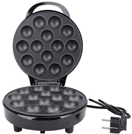 Machine à Takoyaki Électrique Outils Takoyaki 14 Trous pour Takoyaki Boule de Poulpe Gâteau Pop Ebelskiver Machine Électrique en Aluminium Antiadhésive pour Petit Déjeuner à la