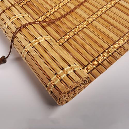 Tenda A Rullo In Bambù Naturale Tapparella Avvolgibile Persiane Romane per Cucina/Patio/Soggiorno/Giardino Finestra/Porta Protezione Solare